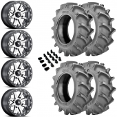 14" MSA M21 Lok Beadlock Charcoal & 28" BKT 171 Wheel and Tire Package