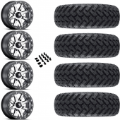 14" MSA M21 Lok Beadlock Charcoal & 30" EFX MotoHammer Wheel and Tire Package