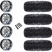 14" MSA M26 Vibe Dark Tint & 28" EFX MotoClaw Wheel and Tire Package
