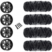 14" MSA M26 Vibe Black Milled & 28" EFX MotoMTC Wheel and Tire Package
