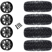 14" MSA M26 Vibe Black Milled & 30" EFX MotoClaw Wheel and Tire Package