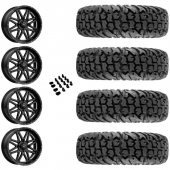 14" MSA M26 Vibe Black Milled & 30" EFX MotoVator Wheel and Tire Package
