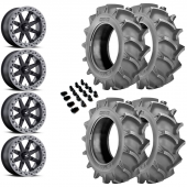 14" MSA M31 Lok2 Beadlock Black & 28" BKT 171 Wheel and Tire Package