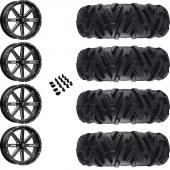 14" MSA M41 Boxer Black Milled & 28" EFX MotoMTC Wheel and Tire Package