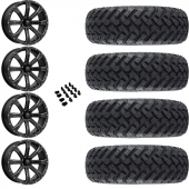 14" MSA M42 Bounty Black Milled & 30" EFX MotoHammer Wheel and Tire Package