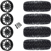 14" MSA M43 Fang Black Titanium & 27" EFX MotoClaw Wheel and Tire Package