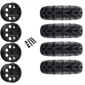 14" MSA M44 Cannon Beadlock Black & 27" EFX MotoMax Wheel and Tire Package