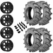 14" MSA M44 Cannon Beadlock Black & 28" BKT 171 Wheel and Tire Package