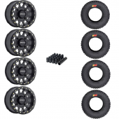 14" Method MR401 Beadlock Black & 32" GMZ Ivan Stewart Wheel and Tire Package