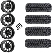 14" Method MR409 Black & 30" Tensor Regulator Wheel and Tire Package