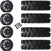 14" Black Rhino La Paz Black & 30" EFX MotoSlayer Wheel and Tire Package