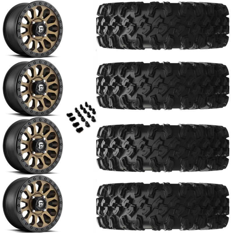 14" Fuel Vector D600 Bronze & 30" EFX MotoRavage XL Wheel and Tire Package