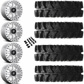 14" Fuel Maverick Beadlock D937 Machine & 30" EFX MotoSlayer Wheel and Tire Package