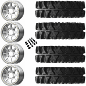 14" KMC KS234 Addict 2 Beadlock Machine & 30" EFX MotoSlayer Wheel and Tire Package