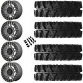 14" KMC KS240 Recon Beadlock Gun Metal & 30" EFX MotoSlayer Wheel and Tire Package