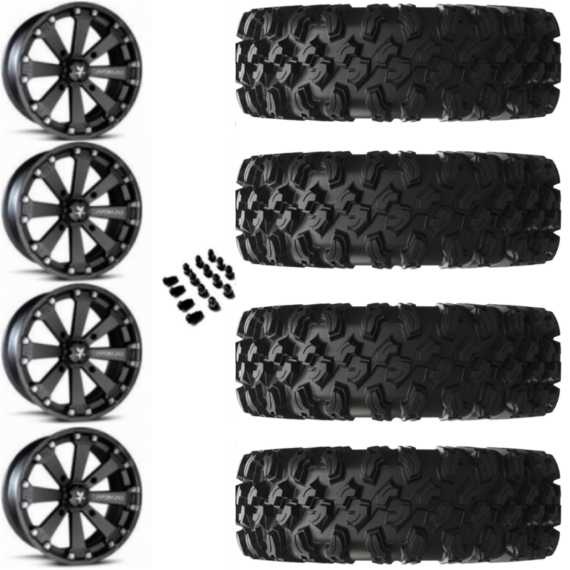 14" MSA M20 Kore Black & 28" EFX MotoRavage XL Wheel and Tire Package