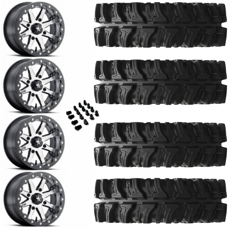 14" MSA M21 Lok Beadlock Charcoal & 30" EFX MotoSlayer Wheel and Tire