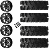 14" MSA M26 Vibe Black Milled & 30" EFX MotoSlayer Wheel and Tire Package