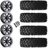 14" MSA M31 Lok2 Beadlock Black & 30" EFX MotoRavage XL Wheel and Tire Package