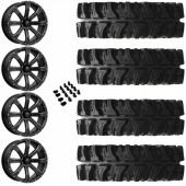 14" MSA M42 Bounty Black Milled & 30" EFX MotoSlayer Wheel and Tire Package