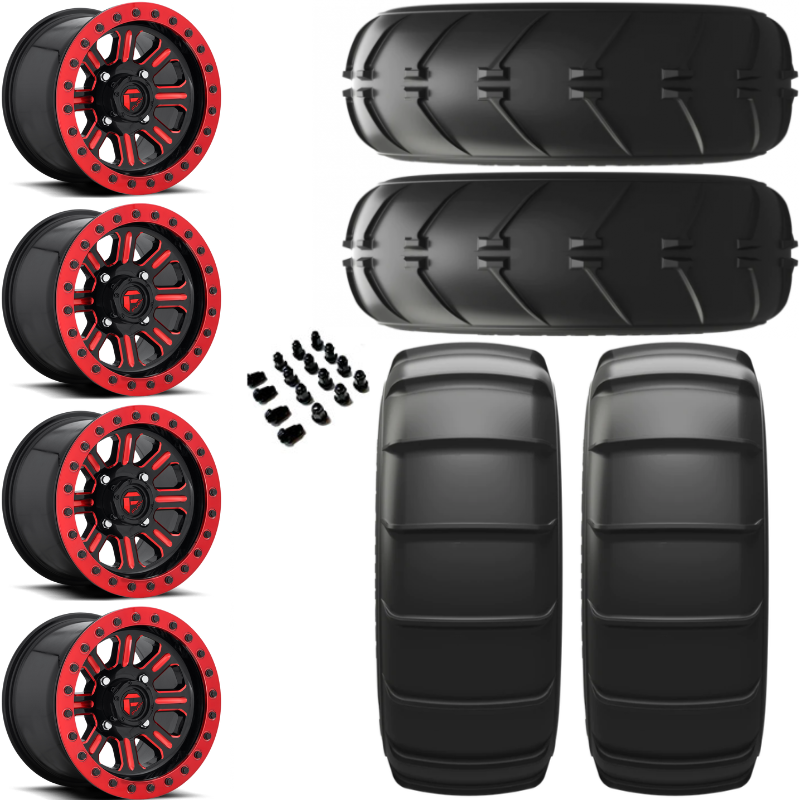 15" Fuel Hardline Beadlock D911 Red & 33" EFX Sandslinger Sport Wheel