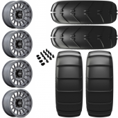 15" KMC KS138 Impact Anthracite & 33" EFX Sandslinger Sport Wheel and Paddle Tire Package