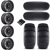15" KMC KS138 Impact Black & 32" EFX Sandslinger Wheel and Paddle Tire Package