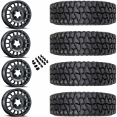 15" Method MR407 Black 5x4.5 & 32" GMZ Ivan Stewart Wheel and Tire Package