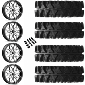 18" MSA M47 Sniper Machined & 32" EFX MotoSlayer Wheel and Tire Package