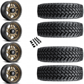 15" Fuel Anza D583 Bronze & 30" Nitto Trail Grappler SxS Wheel and Tire Package