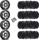 15" Fuel Block D923 Beadlock Anthracite & 28" EFX MotoMTC Wheel and Tire Package