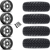 15" Fuel Block D923 Beadlock Anthracite & 32" EFX MotoHammer Wheel and Tire Package