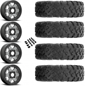 15" Fuel Block D923 Beadlock Anthracite & 32" EFX MotoRavage Wheel and Tire Package
