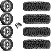 15" Fuel Block D923 Beadlock Anthracite & 32" EFX MotoVator Wheel and Tire Package