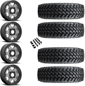 15" Fuel Block D923 Beadlock Anthracite & 32" Nitto Trail Grappler SxS Wheel and Tire Package