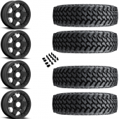 15" Fuel Block D922 Beadlock Black & 32" Nitto Trail Grappler SxS Wheel and Tire Package