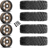 15" Fuel Block D924 Beadlock Bronze & 32" EFX MotoRavage Wheel and Tire Package