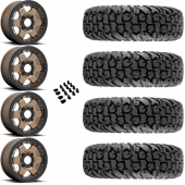 15" Fuel Block D924 Beadlock Bronze & 34" EFX MotoVator Wheel and Tire Package