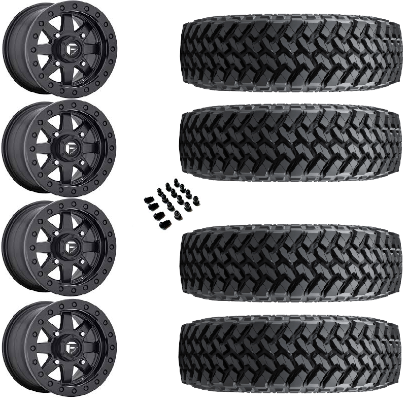 15" Fuel Maverick D936 Beadlock Black & 30" Nitto Trail Grappler SxS