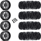 15" Fuel Podium D619 Anthracite & 28" EFX MotoMTC Wheel and Tire Package