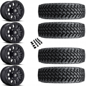 15" Fuel Tactic D630 Black & 30" Nitto Trail Grappler SxS Wheel and Tire Package