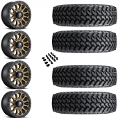 15" Fuel Vector D600 Bronze & 30" Nitto Trail Grappler SxS Wheel and Tire Package