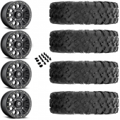 15" Fuel Vector D920 Beadlock Black & 32" EFX MotoRavage Wheel and Tire Package