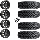 15" KMC KS135 Grenade Black & 30" Nitto Trail Grappler SxS Wheel and Tire Package