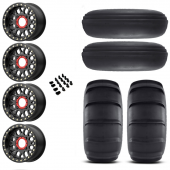 15" KMC Grenade KS235 Beadlock Black & 31" EFX SandSlinger Wheel and Paddle Tire Package