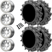 14" KMC KS234 Addict 2 Beadlock Machine & 28" EFX MotoHavok Wheel and Tire Package