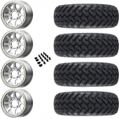 15" KMC KS234 Addict 2 Beadlock Machine & 30" EFX MotoHammer Wheel and Tire Package