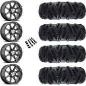 15" MSA M12 Diesel Black & 28" EFX MotoMTC Wheel and Tire Package