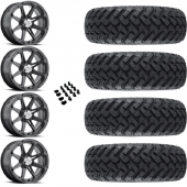 15" MSA M12 Diesel Black & 30" EFX MotoHammer Wheel and Tire Package