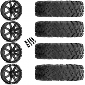 15" MSA M33 Clutch Black & 30" EFX MotoRavage Wheel and Tire Package